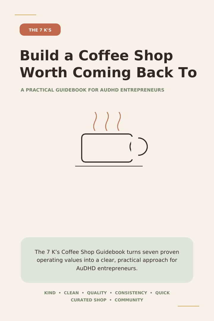 Build a Coffee Shop Worth Coming Back To guidebook cover